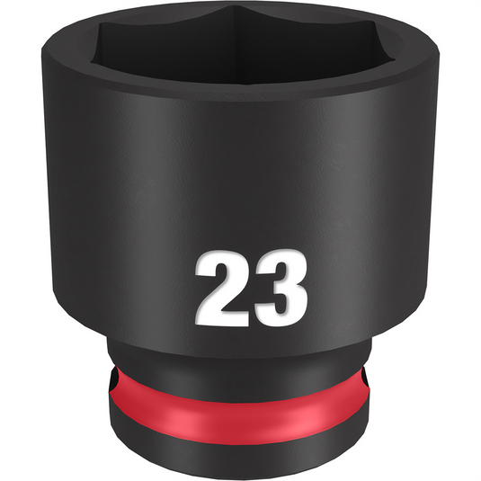 Milwaukee Tool SHOCKWAVE Impact Duty  3/8""Drive 23MM Standard 6 Point Socket