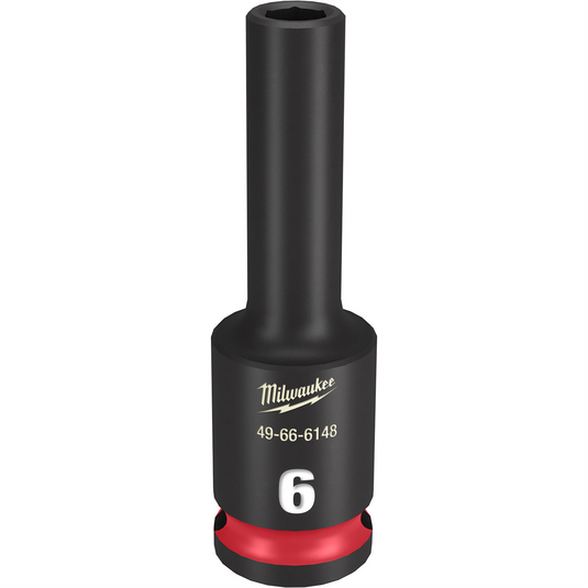 Milwaukee Tool SHOCKWAVE Impact Duty  3/8""Drive 6MM Deep 6 Point Socket