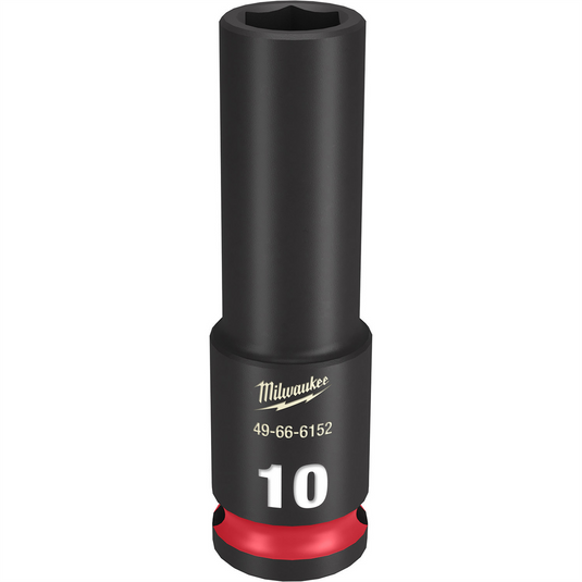 Milwaukee Tool SHOCKWAVE Impact Duty  3/8""Drive 10MM Deep 6 Point Socket