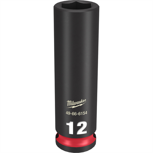 Milwaukee Tool SHOCKWAVE Impact Duty  3/8""Drive 12MM Deep 6 Point Socket