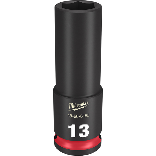 Milwaukee Tool SHOCKWAVE Impact Duty  3/8""Drive 13MM Deep 6 Point Socket