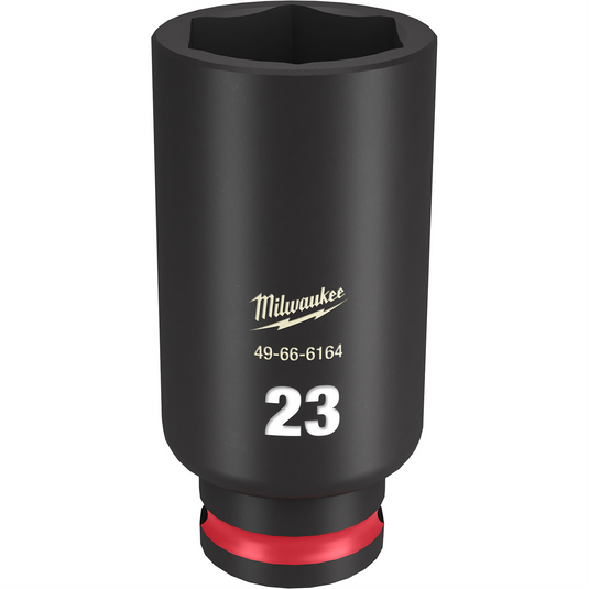 Milwaukee Tool SHOCKWAVE Impact Duty  3/8""Drive 23MM Deep 6 Point Socket