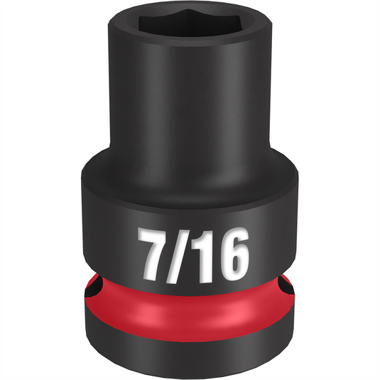 Milwaukee Tool SHOCKWAVE Impact Duty  1/2""Drive 7/16"" Standard 6 Point Socket