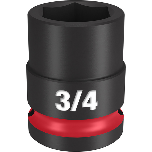 Milwaukee Tool SHOCKWAVE Impact Duty  1/2""Drive 3/4"" Standard 6 Point Socket