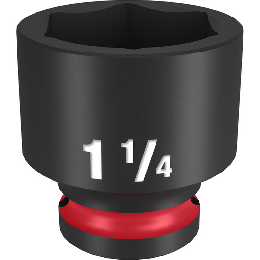 Milwaukee Tool SHOCKWAVE Impact Duty  1/2""Drive 1-1/4"" Standard 6 Point Socket