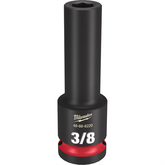 Milwaukee Tool SHOCKWAVE Impact Duty  1/2""Drive 3/8"" Deep 6 Point Socket