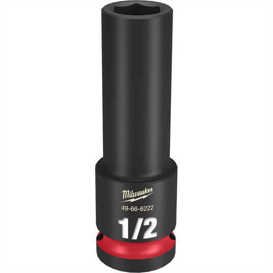 Milwaukee Tool SHOCKWAVE Impact Duty  1/2""Drive 1/2"" Deep 6 Point Socket