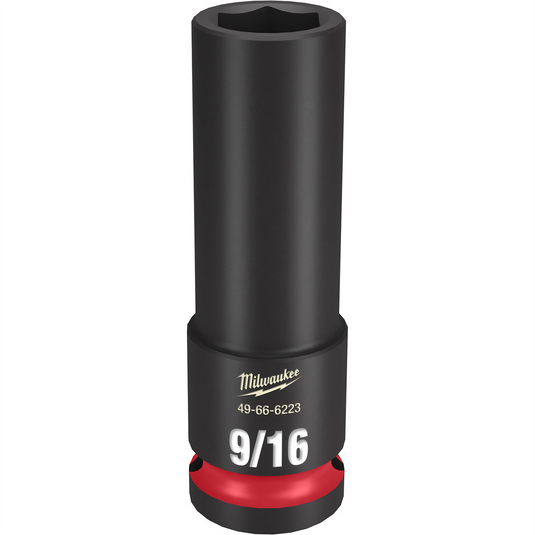 Milwaukee Tool SHOCKWAVE Impact Duty  1/2""Drive 9/16"" Deep 6 Point Socket