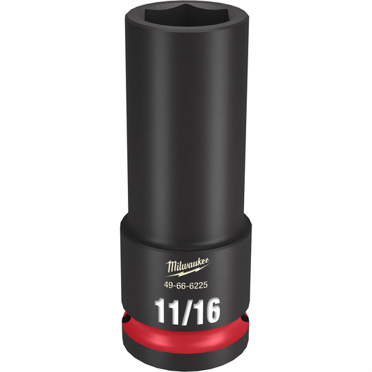 Milwaukee Tool SHOCKWAVE Impact Duty  1/2""Drive 11/16"" Deep 6 Point Socket