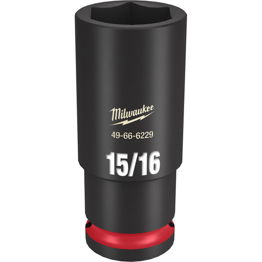 Milwaukee Tool SHOCKWAVE Impact Duty  1/2""Drive 15/16"" Deep 6 Point Socket