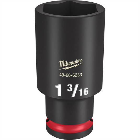 Milwaukee Tool SHOCKWAVE Impact Duty  1/2""Drive 1-3/16"" Deep 6 Point Socket