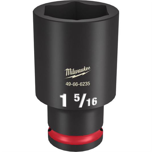 Milwaukee Tool SHOCKWAVE Impact Duty  1/2""Drive 1-5/16"" Deep 6 Point Socket