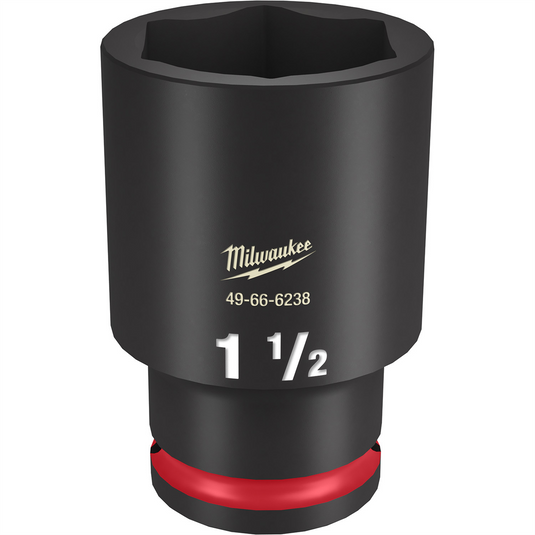 Milwaukee Tool SHOCKWAVE Impact Duty  1/2""Drive 1-1/2"" Deep 6 Point Socket