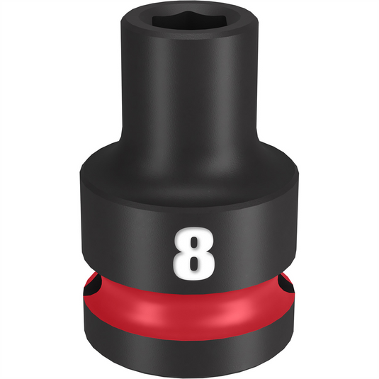 Milwaukee Tool SHOCKWAVE Impact Duty  1/2""Drive 8MM Standard 6 Point Socket