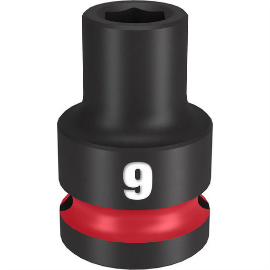 Milwaukee Tool SHOCKWAVE Impact Duty  1/2""Drive 9MM Standard 6 Point Socket