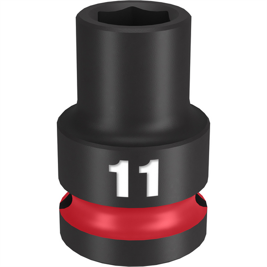 Milwaukee Tool SHOCKWAVE Impact Duty  1/2""Drive 11MM Standard 6 Point Socket