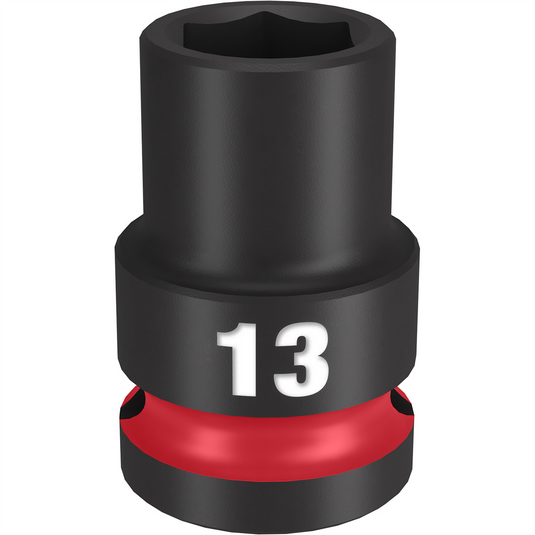 Milwaukee Tool SHOCKWAVE Impact Duty  1/2""Drive 13MM Standard 6 Point Socket