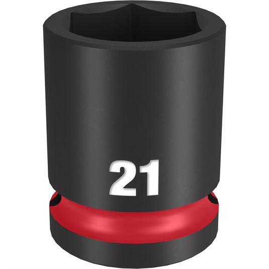 Milwaukee Tool SHOCKWAVE Impact Duty  1/2""Drive 21MM Standard 6 Point Socket