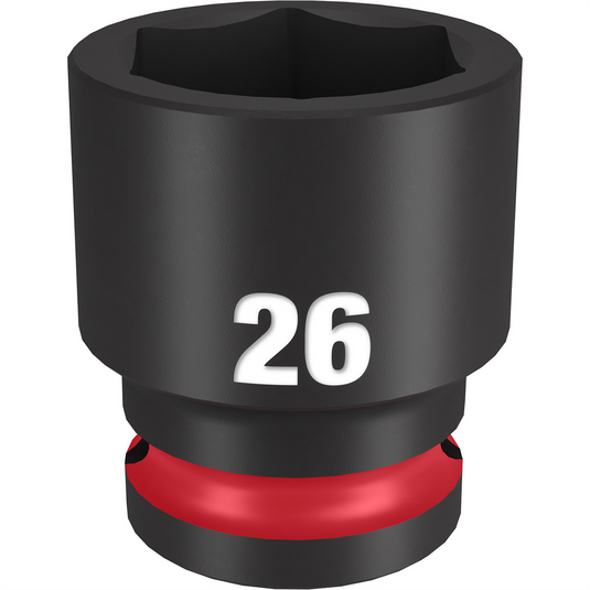 Milwaukee Tool SHOCKWAVE Impact Duty  1/2""Drive 26MM Standard 6 Point Socket