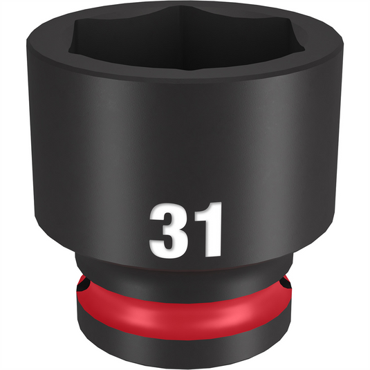Milwaukee Tool SHOCKWAVE Impact Duty  1/2""Drive 31MM Standard 6 Point Socket