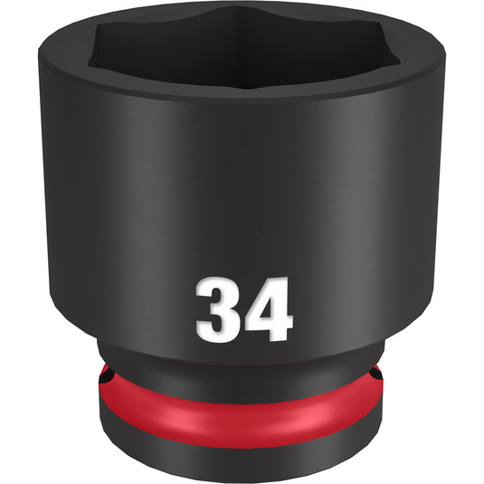 Milwaukee Tool SHOCKWAVE Impact Duty  1/2""Drive 34MM Standard 6 Point Socket