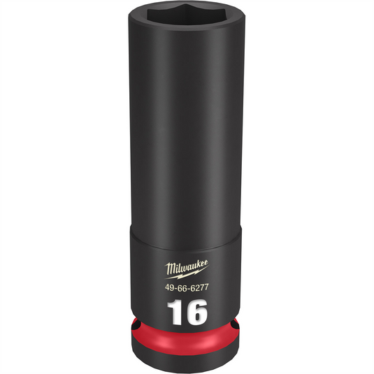 Milwaukee Tool SHOCKWAVE Impact Duty  1/2""Drive 16MM Deep 6 Point Socket