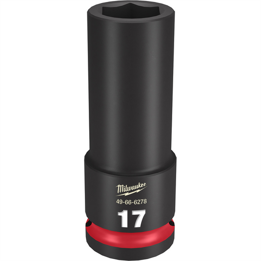 Milwaukee Tool SHOCKWAVE Impact Duty  1/2""Drive 17MM Deep 6 Point Socket