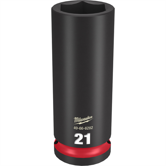 Milwaukee Tool SHOCKWAVE Impact Duty  1/2""Drive 21MM Deep 6 Point Socket