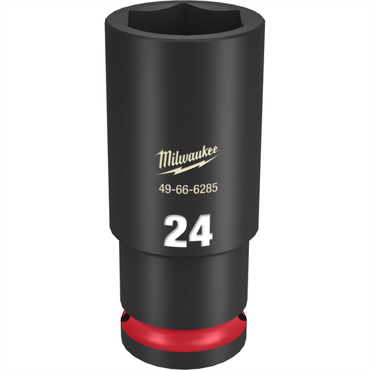 Milwaukee Tool SHOCKWAVE Impact Duty  1/2""Drive 24MM Deep 6 Point Socket