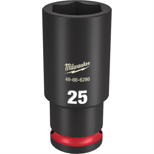 Milwaukee Tool SHOCKWAVE Impact Duty  1/2""Drive 25MM Deep 6 Point Socket