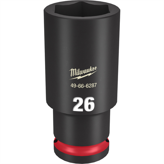 Milwaukee Tool SHOCKWAVE Impact Duty  1/2""Drive 26MM Deep 6 Point Socket