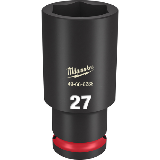 Milwaukee Tool SHOCKWAVE Impact Duty  1/2""Drive 27MM Deep 6 Point Socket