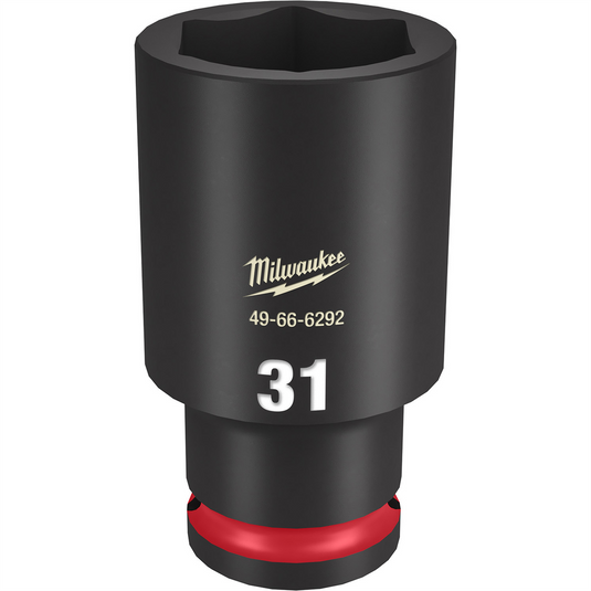 Milwaukee Tool SHOCKWAVE Impact Duty  1/2""Drive 31MM Deep 6 Point Socket