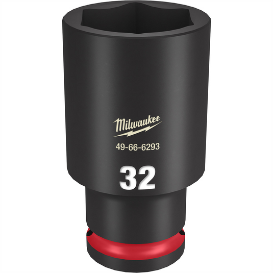 Milwaukee Tool SHOCKWAVE Impact Duty  1/2""Drive 32MM Deep 6 Point Socket