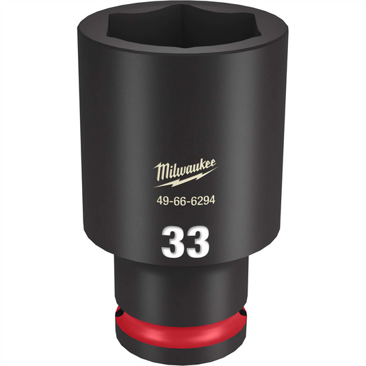 Milwaukee Tool SHOCKWAVE Impact Duty  1/2""Drive 33MM Deep 6 Point Socket