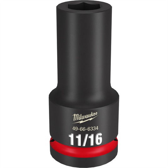 Milwaukee Tool SHOCKWAVE Impact Duty  3/4""Drive 11/16"" Deep 6 Point Socket