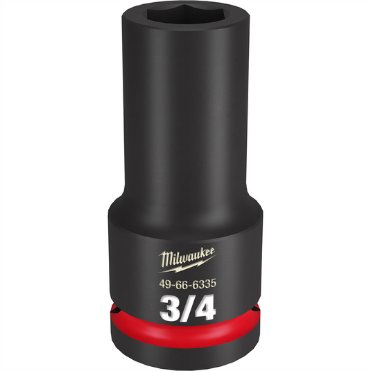 Milwaukee Tool SHOCKWAVE Impact Duty  3/4""Drive 3/4"" Deep 6 Point Socket