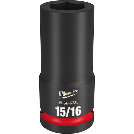Milwaukee Tool SHOCKWAVE Impact Duty  3/4""Drive 15/16"" Deep 6 Point Socket
