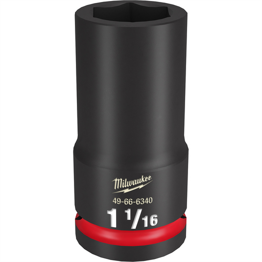 Milwaukee Tool SHOCKWAVE Impact Duty  3/4""Drive 1-1/16"" Deep 6 Point Socket