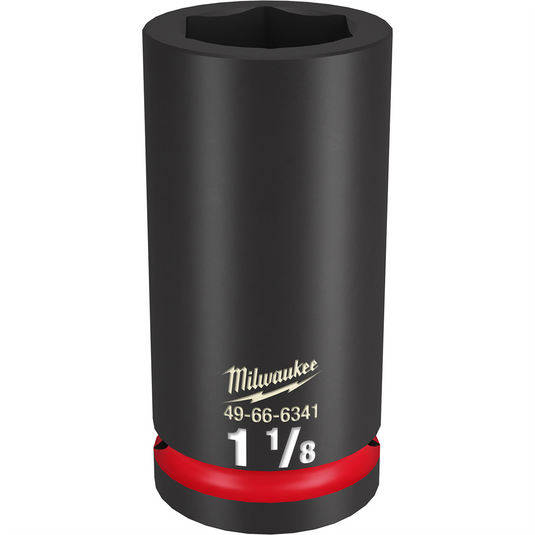 Milwaukee Tool SHOCKWAVE Impact Duty  3/4""Drive 1-1/8"" Deep 6 Point Socket