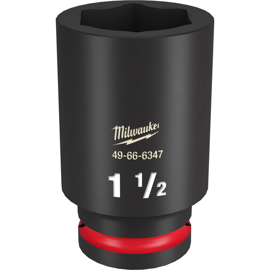 Milwaukee Tool SHOCKWAVE Impact Duty  3/4""Drive 1-1/2"" Deep 6 Point Socket