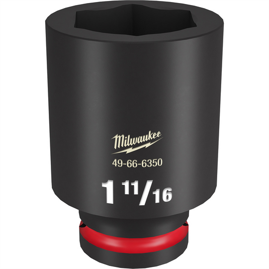 Milwaukee Tool SHOCKWAVE Impact Duty  3/4""Drive 1-11/16"" Deep 6 Point Socket