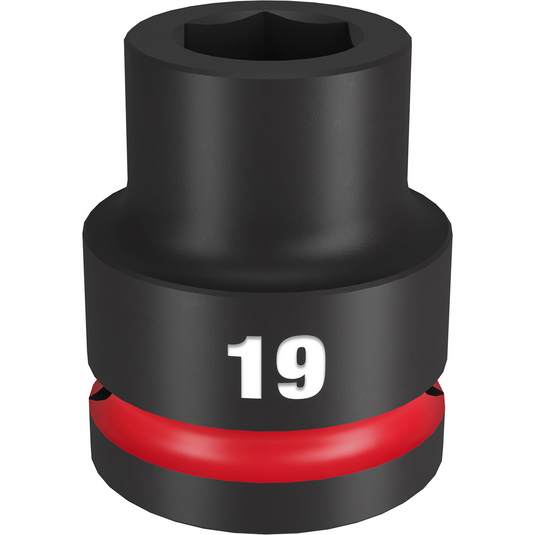 Milwaukee Tool SHOCKWAVE Impact Duty  3/4""Drive 19MM Standard 6 Point Socket