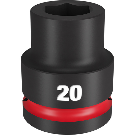 Milwaukee Tool SHOCKWAVE Impact Duty  3/4""Drive 20MM Standard 6 Point Socket
