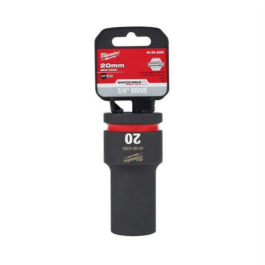 Milwaukee Tool SHOCKWAVE Impact Duty  3/4""Drive 20MM Deep 6 Point Socket