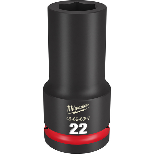 Milwaukee Tool SHOCKWAVE Impact Duty  3/4""Drive 22MM Deep 6 Point Socket