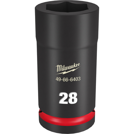 Milwaukee Tool SHOCKWAVE Impact Duty  3/4""Drive 28MM Deep 6 Point Socket