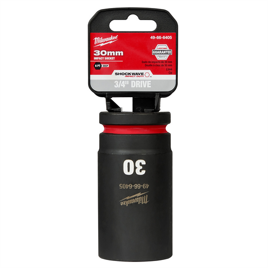 Milwaukee Tool SHOCKWAVE Impact Duty  3/4""Drive 30MM Deep 6 Point Socket