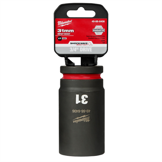 Milwaukee Tool SHOCKWAVE Impact Duty  3/4""Drive 31MM Deep 6 Point Socket