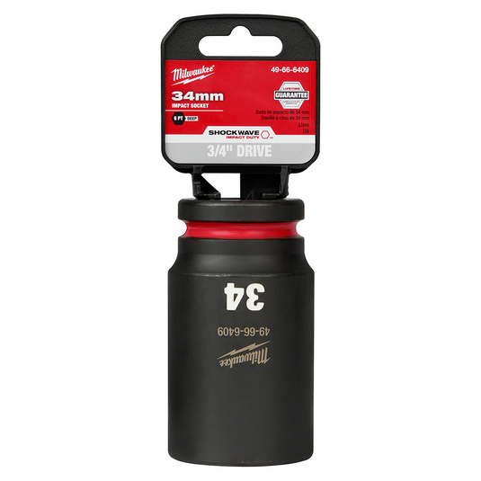 Milwaukee Tool SHOCKWAVE Impact Duty  3/4""Drive 34MM Deep 6 Point Socket